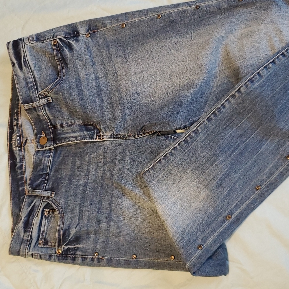 SOHO New York & Company Studded Ankle Jean - sz 12